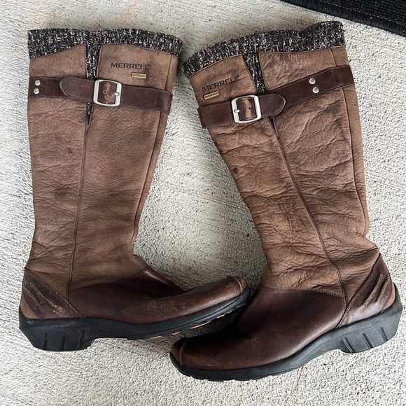 Merrell Shoes - MERRELL Martina waterproof espresso performance leather boots